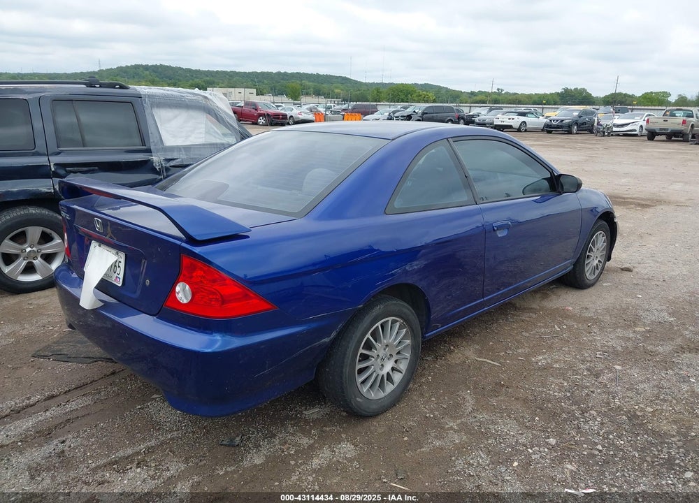 2005 HONDA CIVIC LX VIN: 1HGEM22555L074293