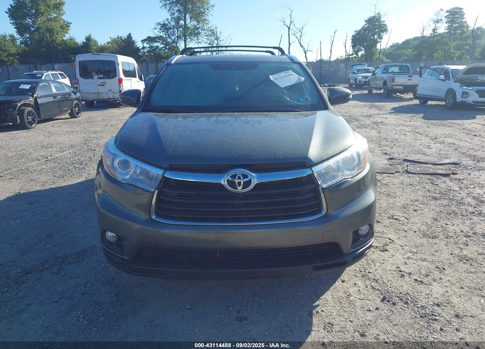 2016 TOYOTA HIGHLANDER VIN: 5TDJKRFH1GS346291