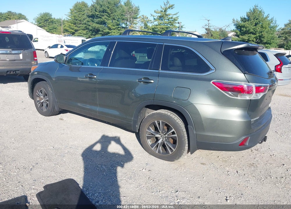 2016 TOYOTA HIGHLANDER VIN: 5TDJKRFH1GS346291