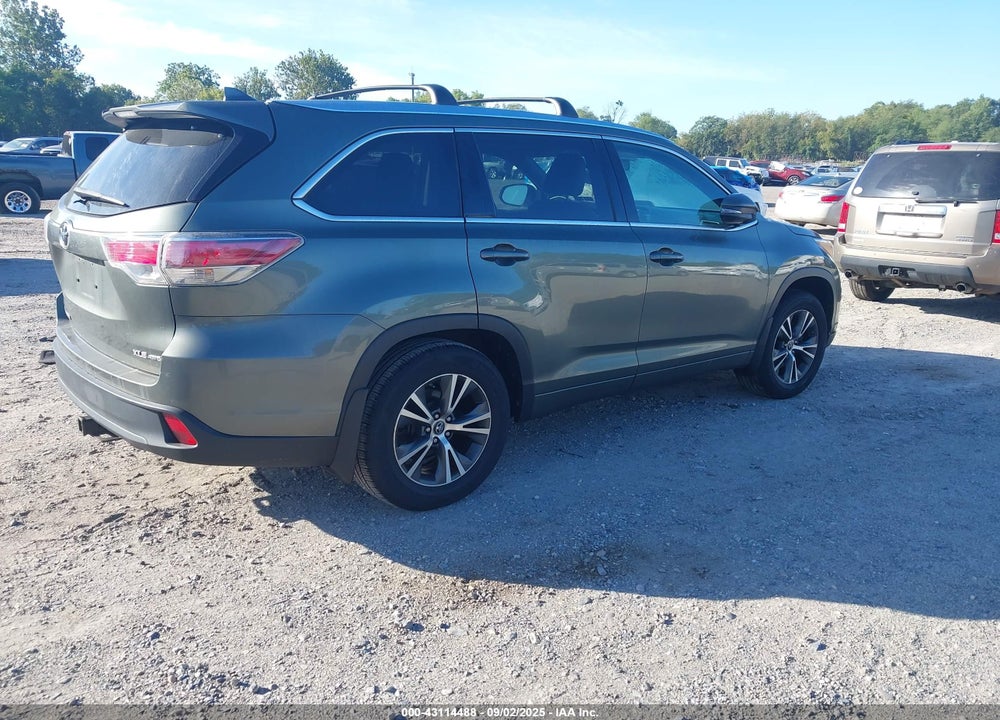 2016 TOYOTA HIGHLANDER VIN: 5TDJKRFH1GS346291
