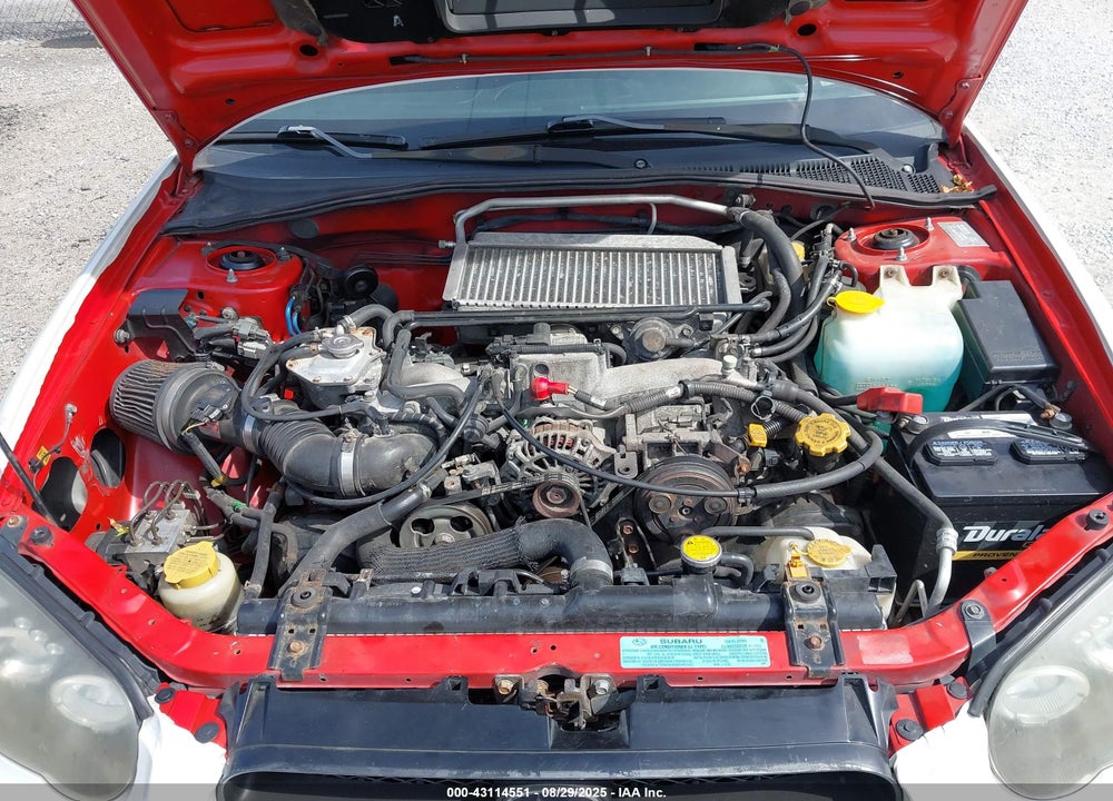 2004 SUBARU IMPREZA WRX VIN: JF1GD29684H523821