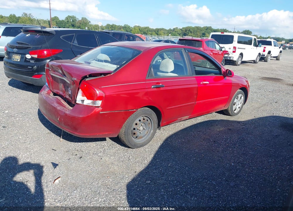 2009 KIA SPECTRA VIN: KNAFE221695665799
