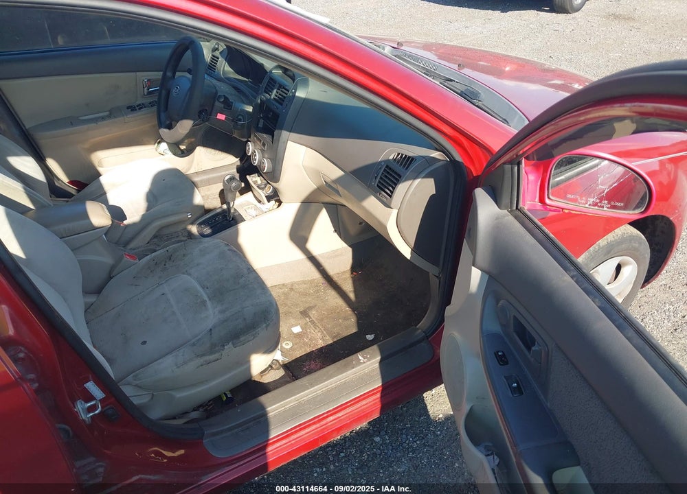 2009 KIA SPECTRA VIN: KNAFE221695665799