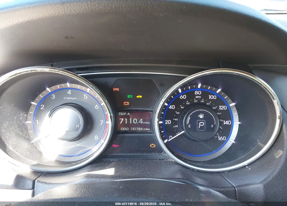 2013 HYUNDAI SONATA GLS VIN: 5NPEB4AC3DH517866