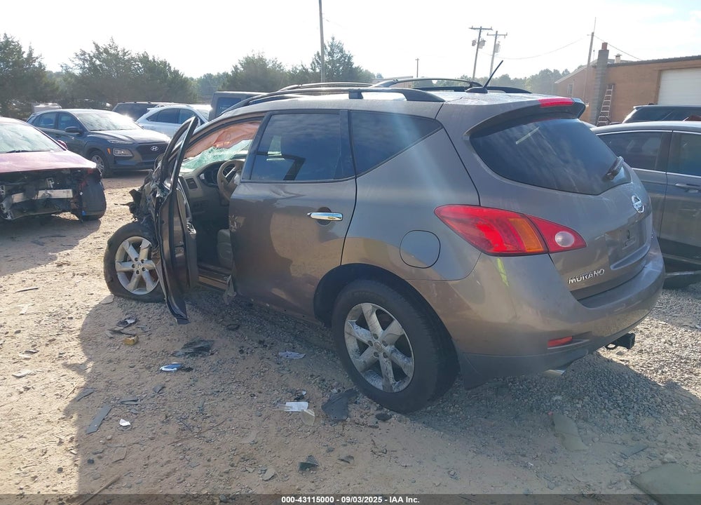 2010 NISSAN MURANO SL VIN: JN8AZ1MUXAW007022