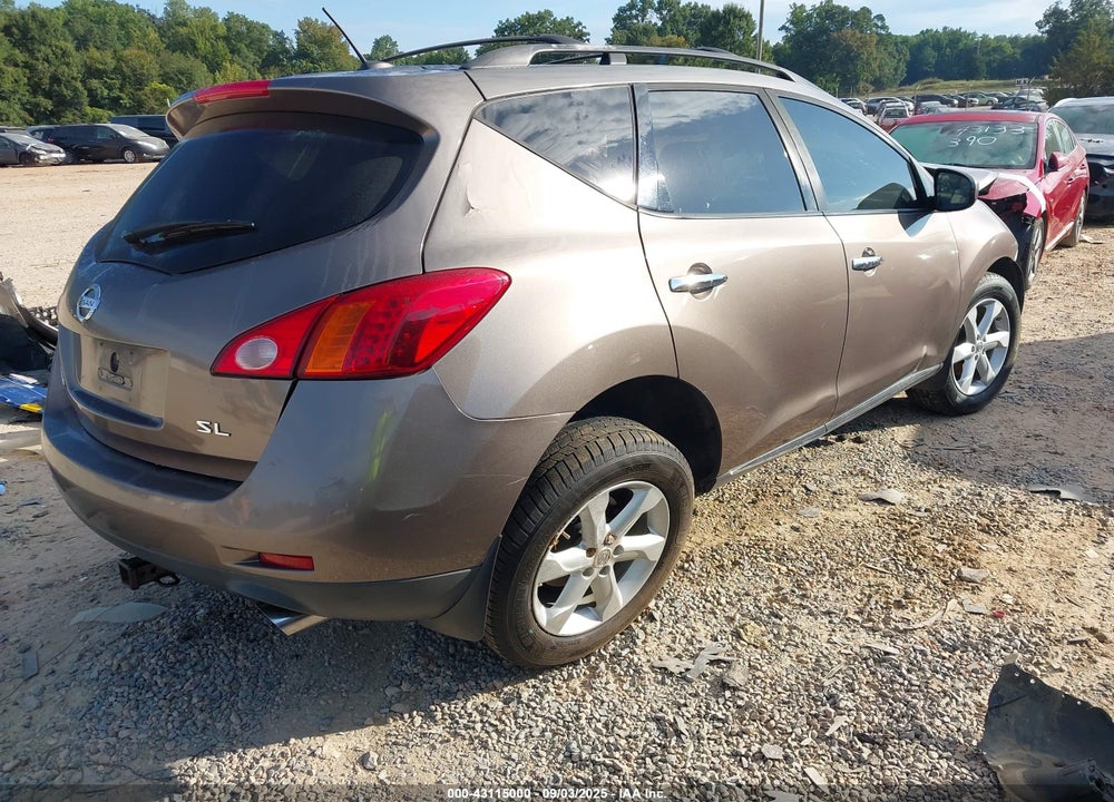 2010 NISSAN MURANO SL VIN: JN8AZ1MUXAW007022