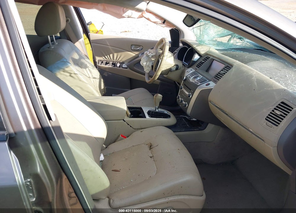 2010 NISSAN MURANO SL VIN: JN8AZ1MUXAW007022