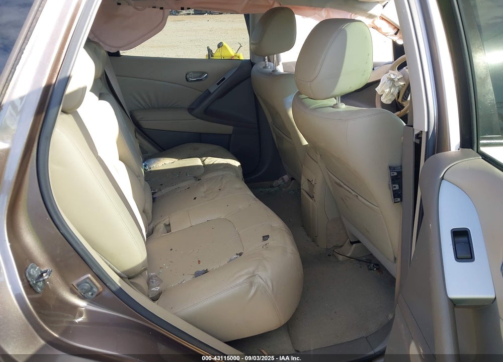 2010 NISSAN MURANO SL VIN: JN8AZ1MUXAW007022