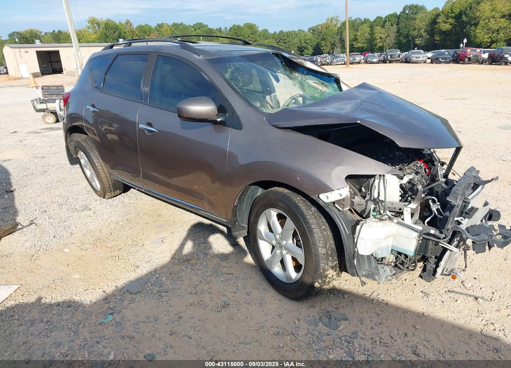 2010 NISSAN MURANO SL VIN: JN8AZ1MUXAW007022