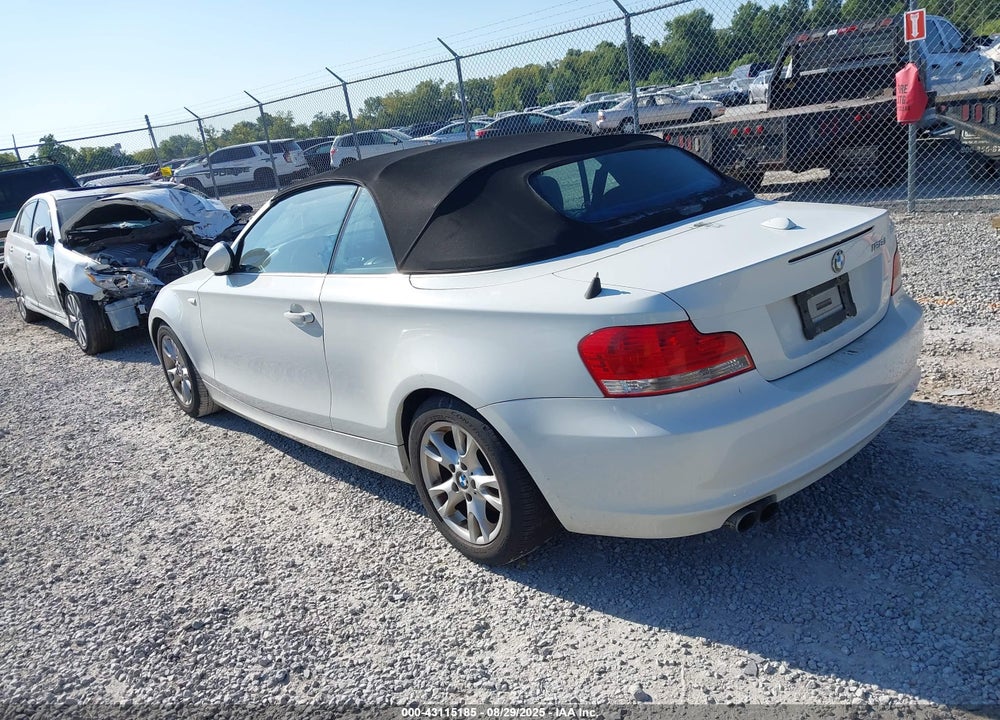 2008 BMW 128I VIN: WBAUN135X8VH80250