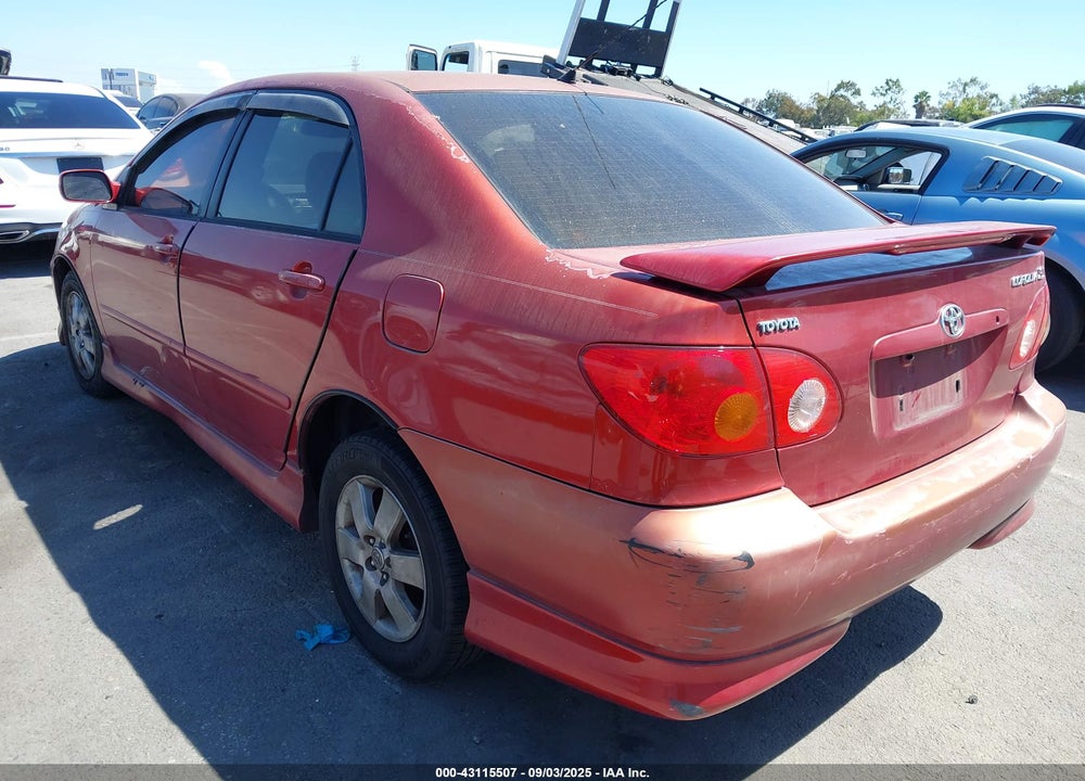 2003 TOYOTA COROLLA S VIN: 1NXBR32E83Z100445