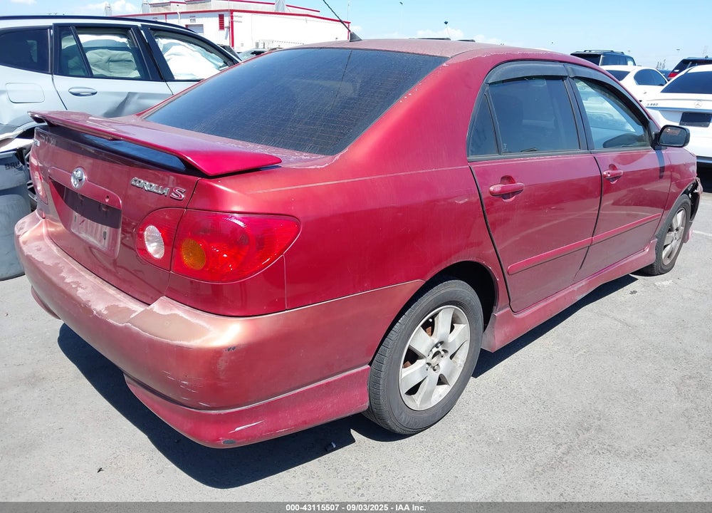 2003 TOYOTA COROLLA S VIN: 1NXBR32E83Z100445