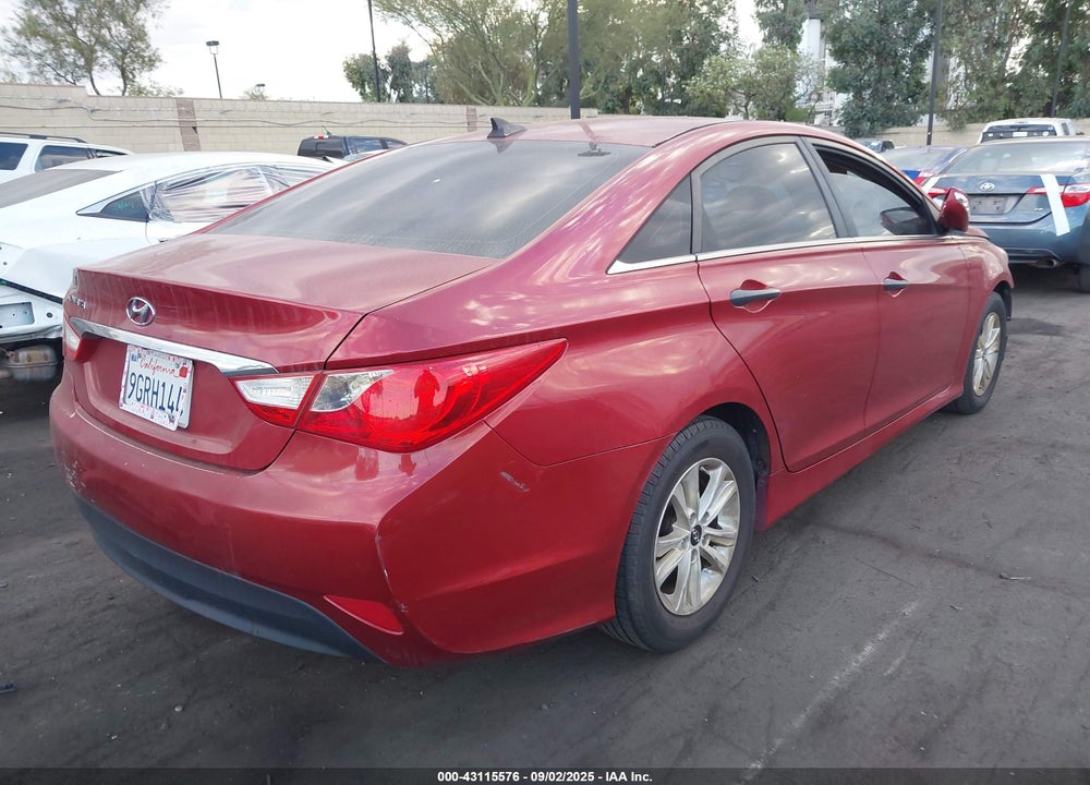 2014 HYUNDAI SONATA GLS VIN: 5NPEB4ACXEH938324