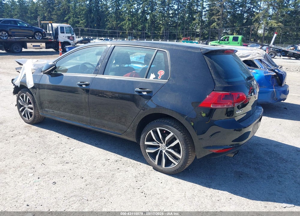 2015 VOLKSWAGEN GOLF TSI SE 4-DOOR VIN: 3VW217AUXFM018556