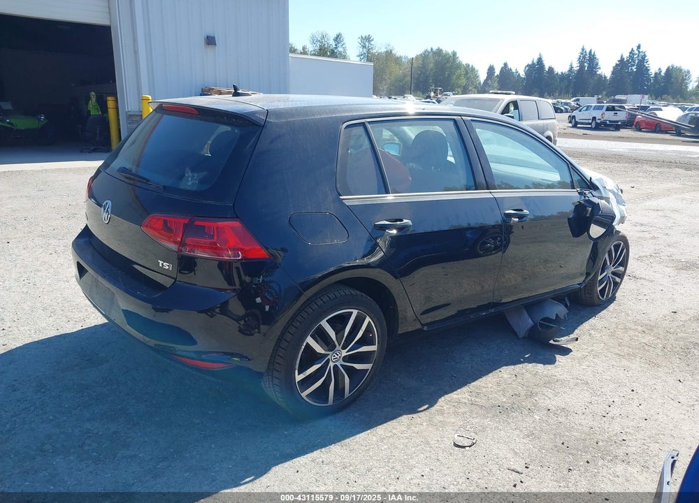 2015 VOLKSWAGEN GOLF TSI SE 4-DOOR VIN: 3VW217AUXFM018556