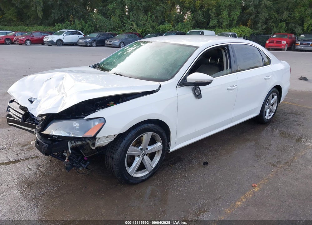 2012 VOLKSWAGEN PASSAT 2.5L SE VIN: 1VWBH7A38CC046047