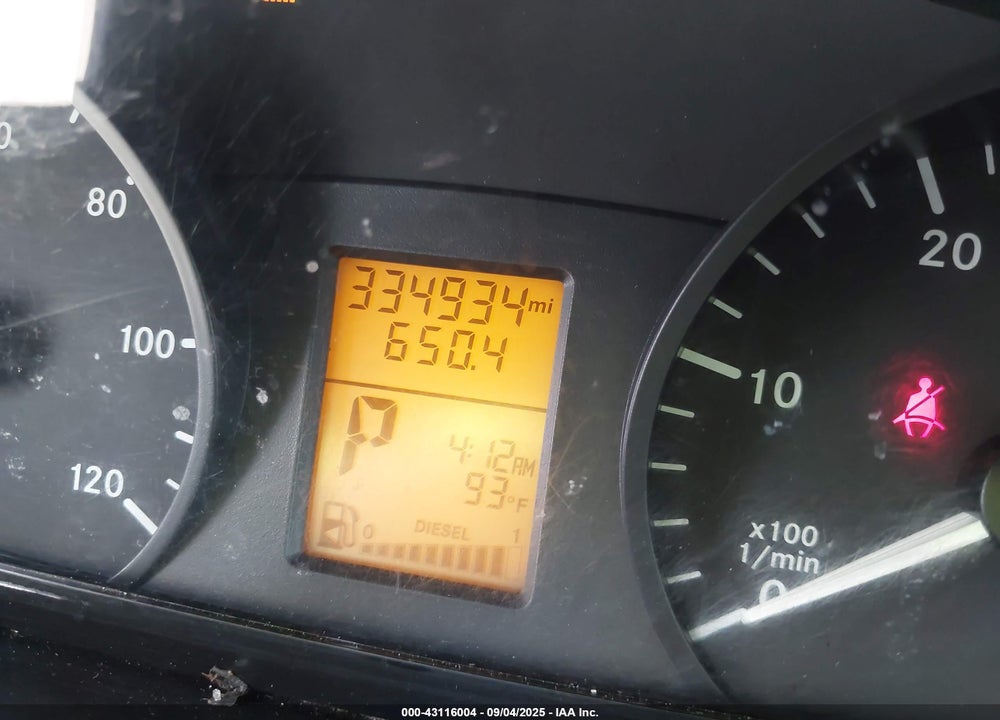 2011 MERCEDES-BENZ SPRINTER 2500 HIGH ROOF VIN: WD3PE8CB5B5562245