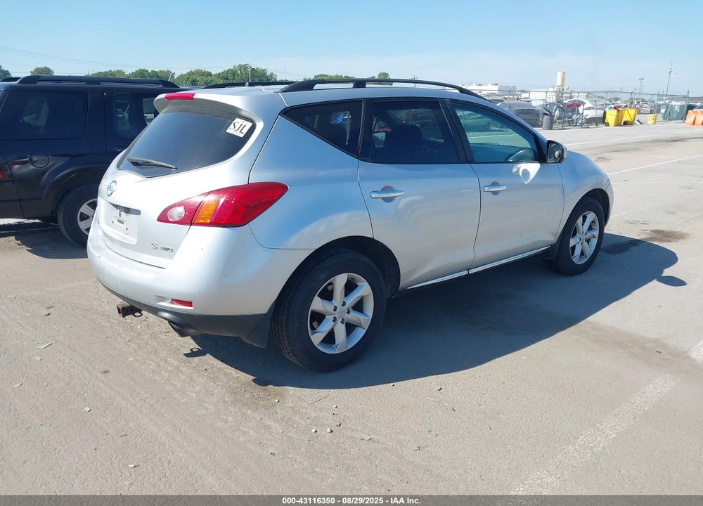 2009 NISSAN MURANO VIN: JN8AZ18W19W120476