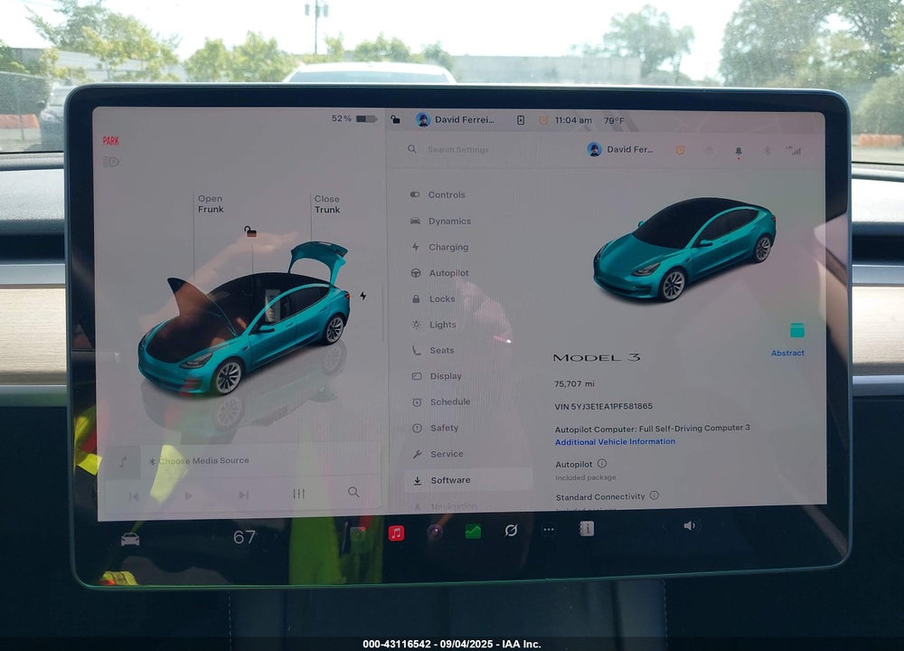 2023 TESLA MODEL 3 REAR-WHEEL DRIVE VIN: 5YJ3E1EA1PF581865