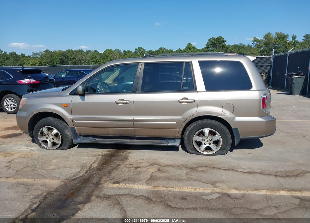 2007 HONDA PILOT EX-L VIN: 5FNYF18537B008287