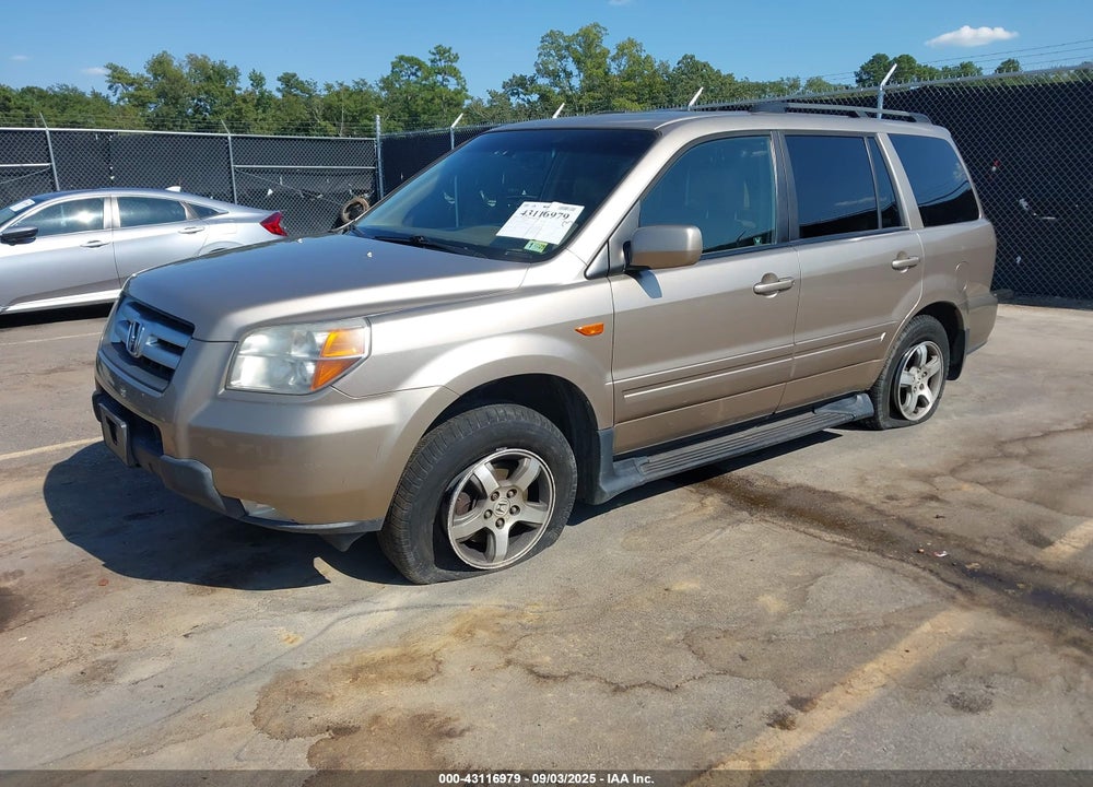 2007 HONDA PILOT EX-L VIN: 5FNYF18537B008287