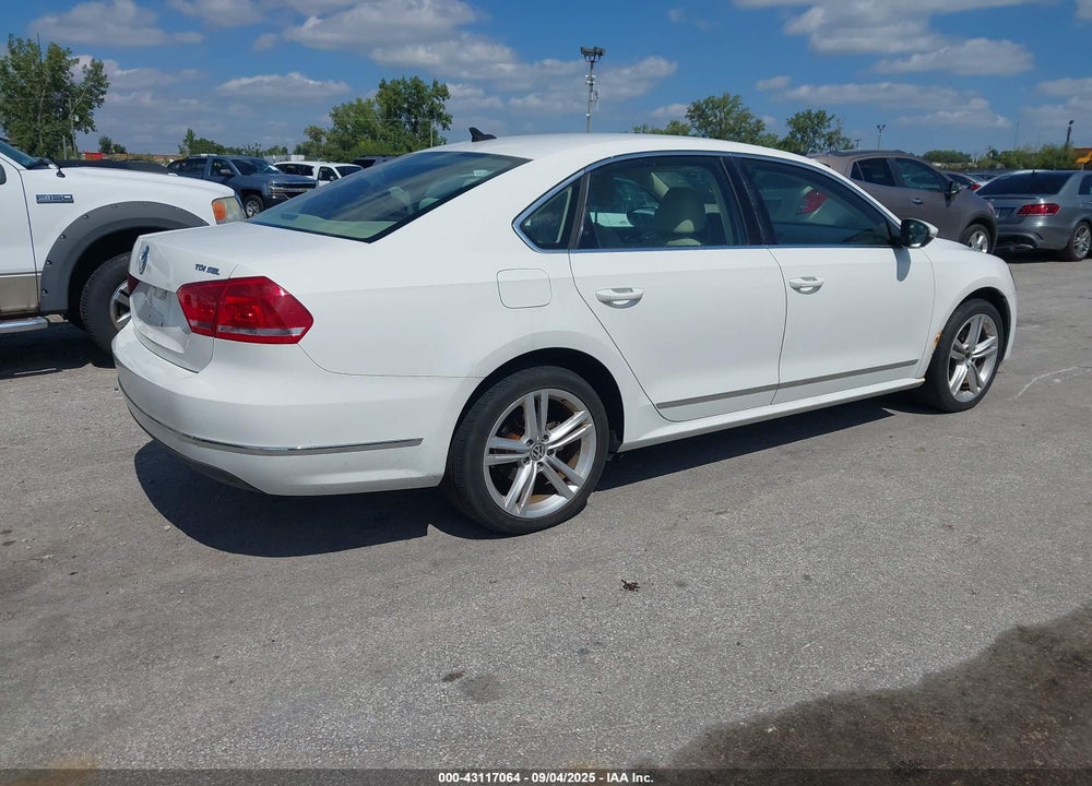 2012 VOLKSWAGEN PASSAT VIN: 1VWCN7A3XCC067396