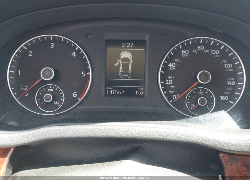2012 VOLKSWAGEN PASSAT VIN: 1VWCN7A3XCC067396