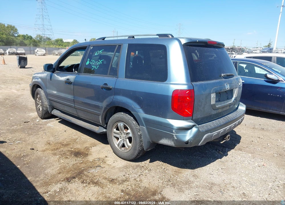 2005 HONDA PILOT EX-L VIN: 5FNYF18565B048067
