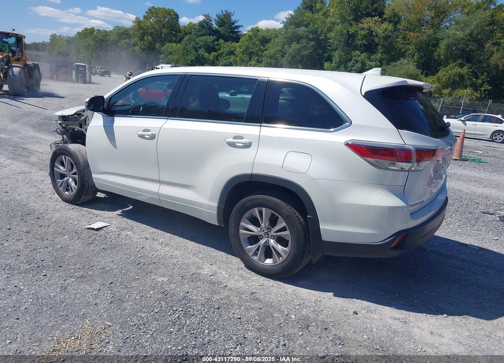 2016 TOYOTA HIGHLANDER VIN: 5TDZKRFH3GS121003