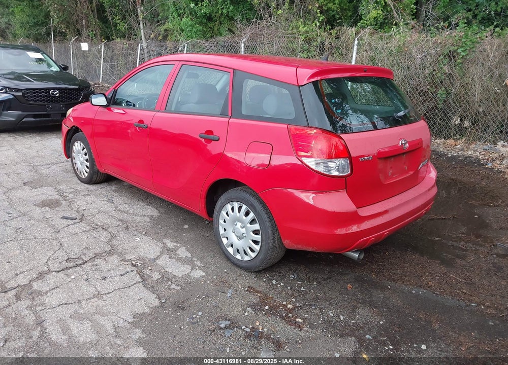 2004 TOYOTA MATRIX STANDARD VIN: 2T1KR32E84C298091