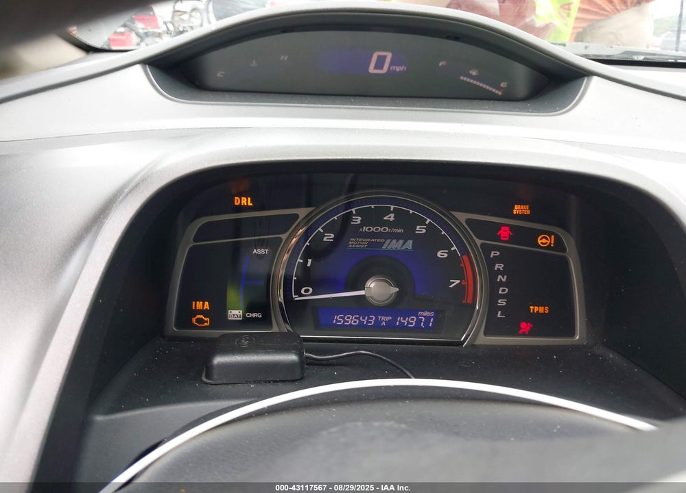 2009 HONDA CIVIC HYBRID VIN: JHMFA36299S002749