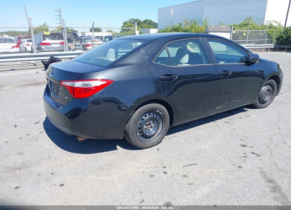 2014 TOYOTA COROLLA LE VIN: 2T1BURHE9EC116487