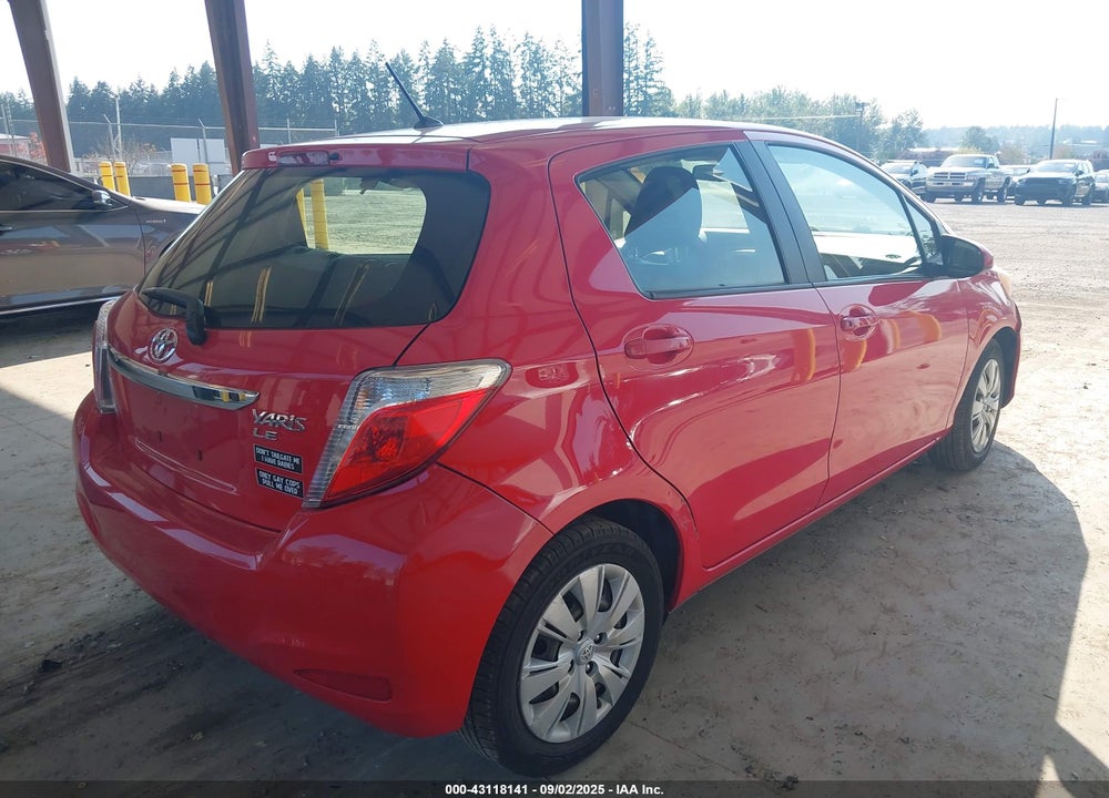 2012 TOYOTA YARIS VIN: JTDKTUD35CD514192