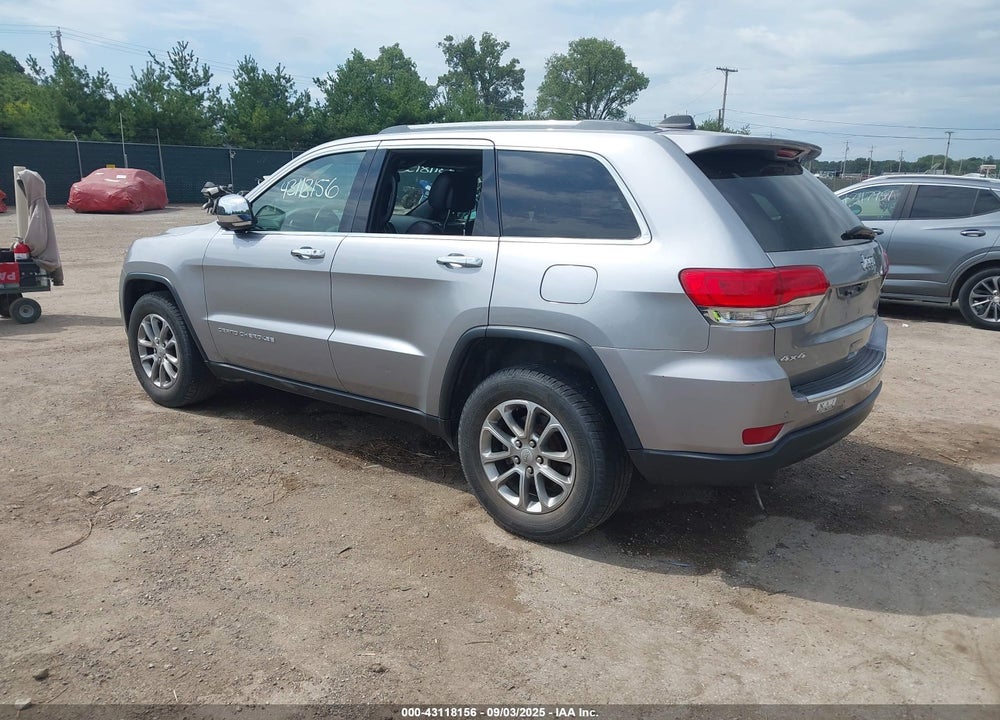 2016 JEEP GRAND CHEROKEE VIN: 1C4RJFBG8GC398780