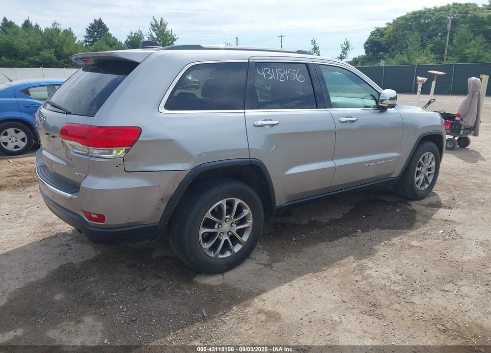 2016 JEEP GRAND CHEROKEE VIN: 1C4RJFBG8GC398780