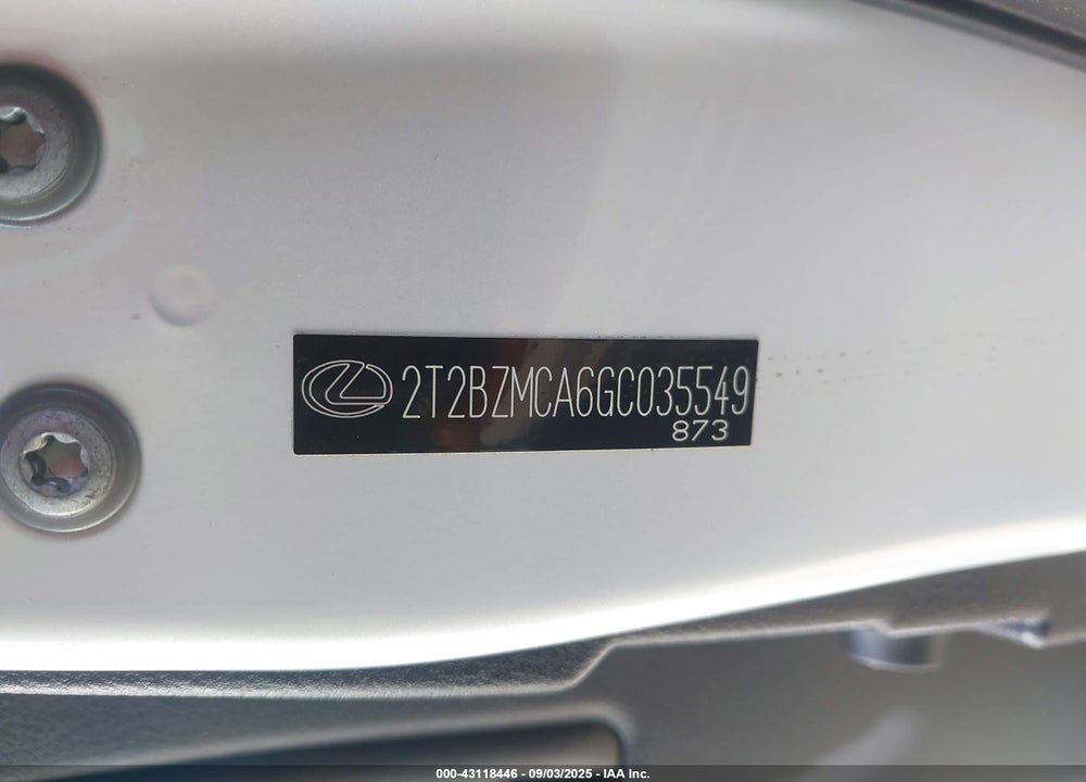 2016 LEXUS RX 350 VIN: 2T2BZMCA6GC035549