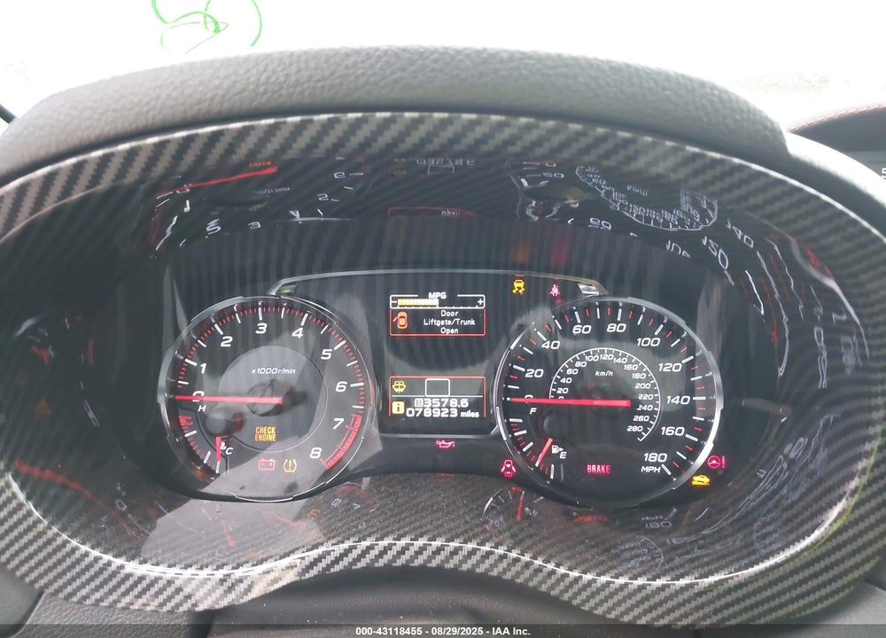 2018 SUBARU WRX VIN: JF1VA1B69J9836757