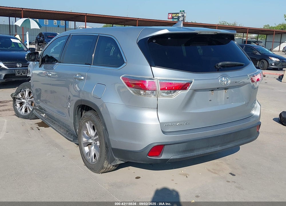 2016 TOYOTA HIGHLANDER VIN: 5TDZKRFH8GS130991