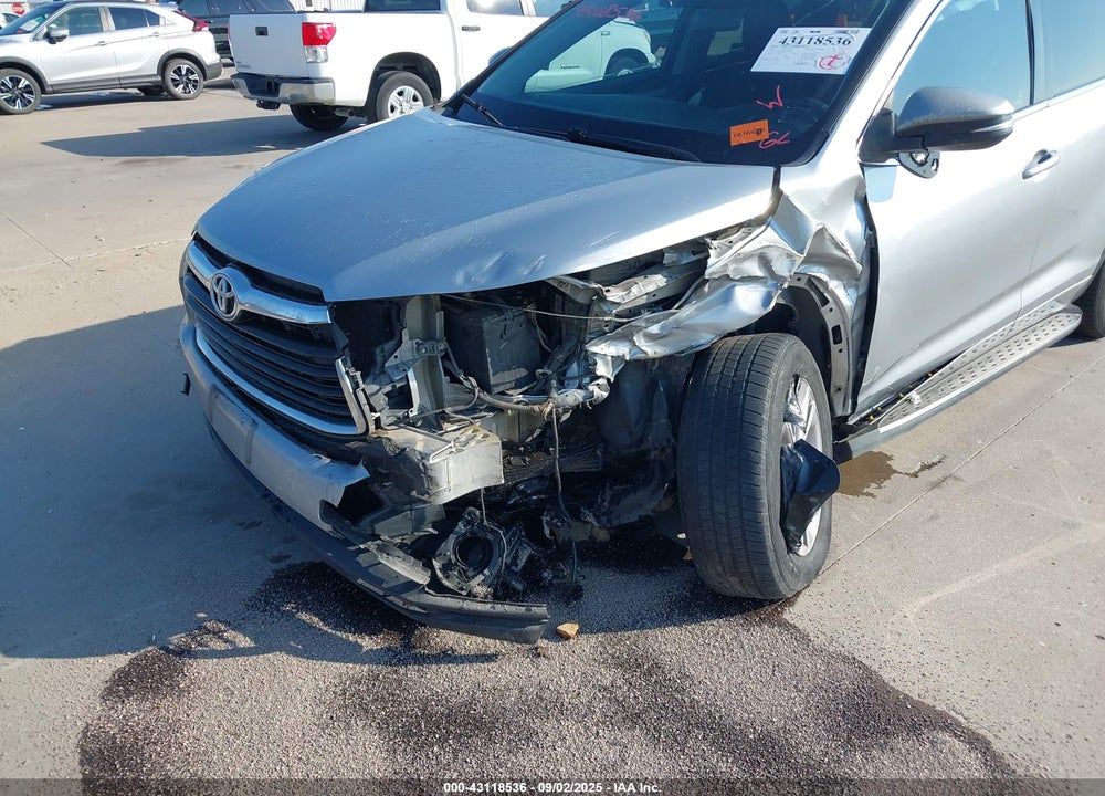 2016 TOYOTA HIGHLANDER VIN: 5TDZKRFH8GS130991