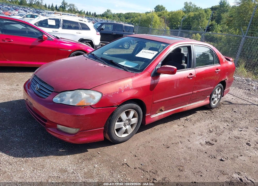 2003 TOYOTA COROLLA S VIN: 2T1BR32E23C079285