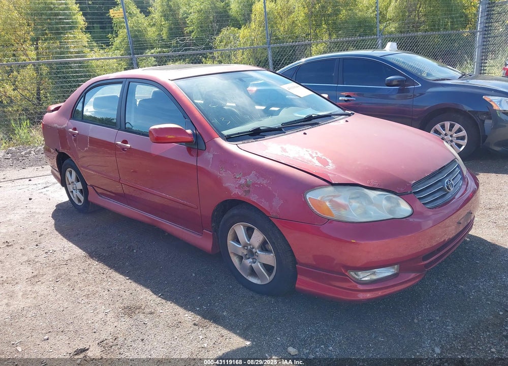 2003 TOYOTA COROLLA S VIN: 2T1BR32E23C079285