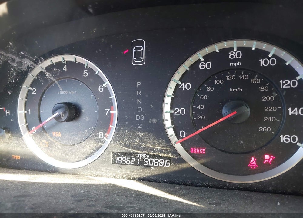 2009 HONDA ACCORD VIN: 1HGCP36899A050153