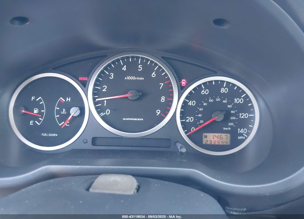 2004 SUBARU IMPREZA WRX VIN: JF1GD29664G518817