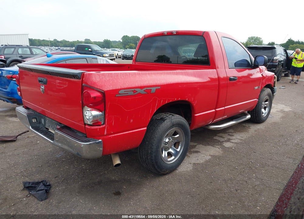2008 DODGE RAM 1500 ST/SXT VIN: 1D7HA16K78J152142
