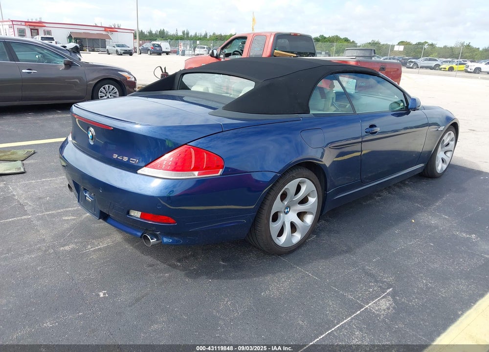 2005 BMW 645CI VIN: WBAEK73495B326363