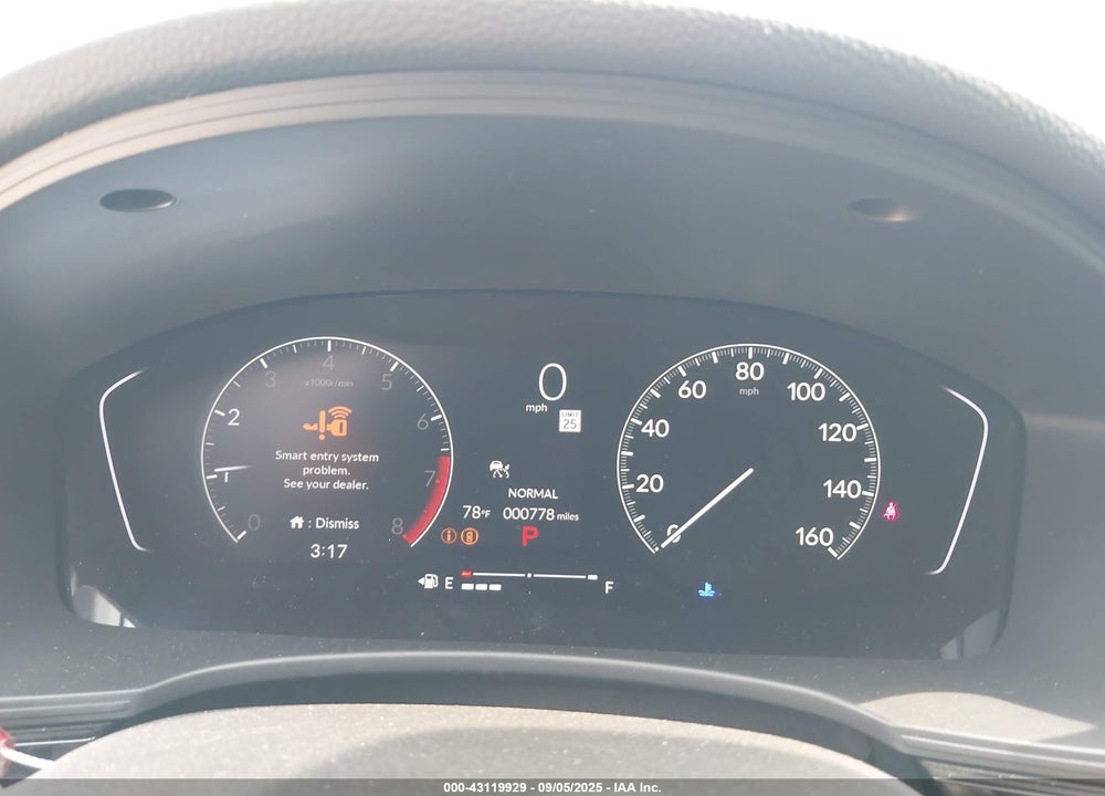 2025 HONDA CIVIC VIN: 19XFL2H87SE023941