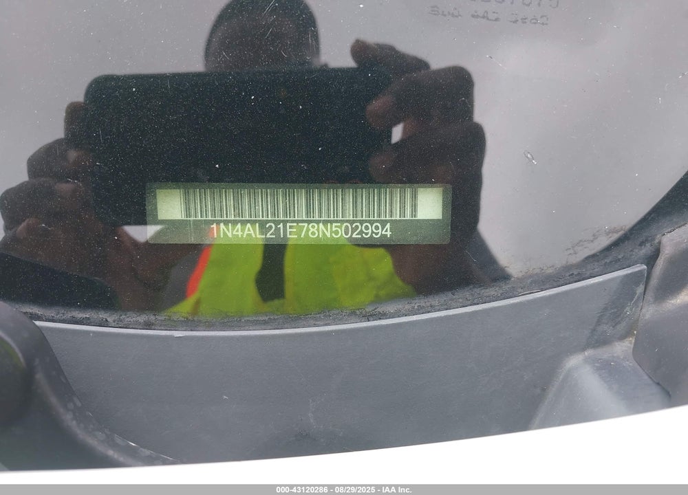 2008 NISSAN ALTIMA 2.5 S VIN: 1N4AL21E78N502994