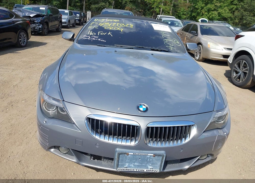 2007 BMW 650I VIN: WBAEK13587CN82481