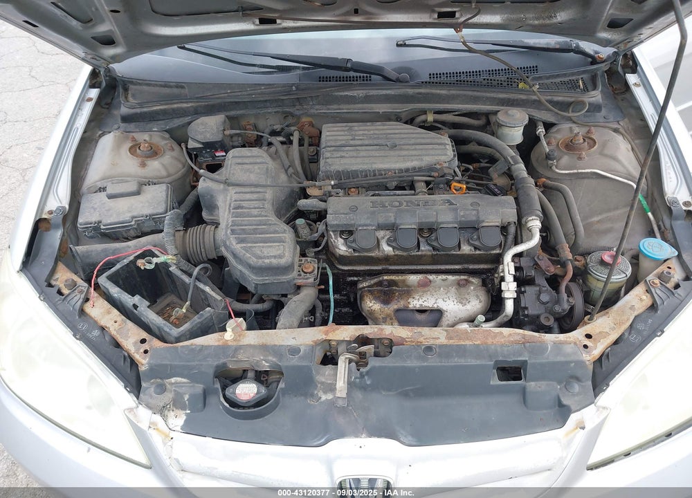 2005 HONDA CIVIC LX VIN: 2HGES16545H534325