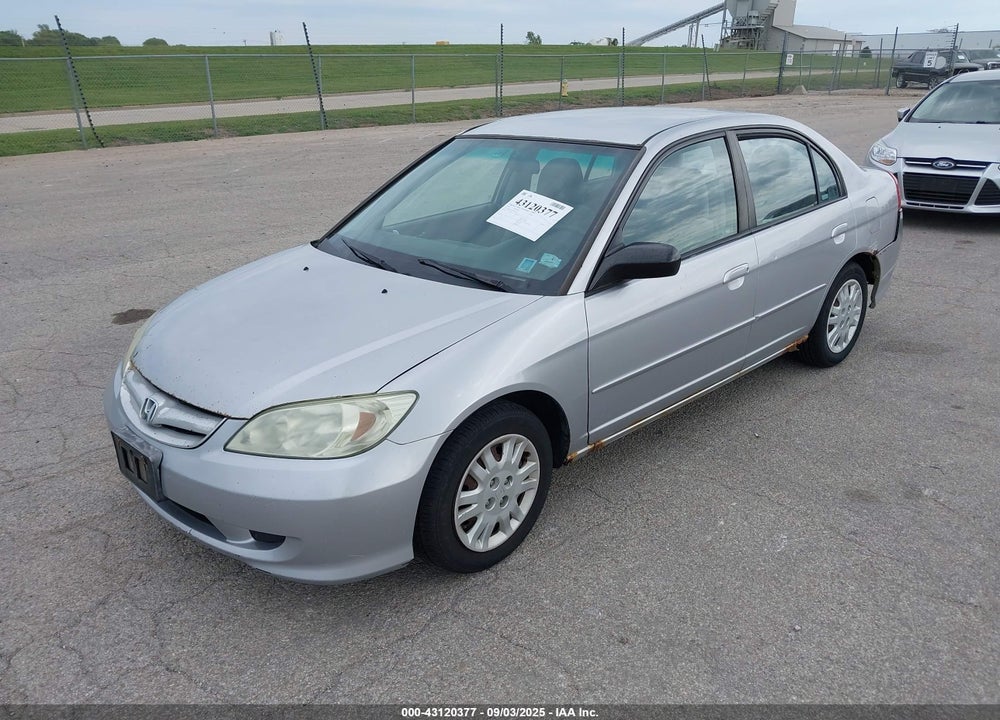 2005 HONDA CIVIC LX VIN: 2HGES16545H534325